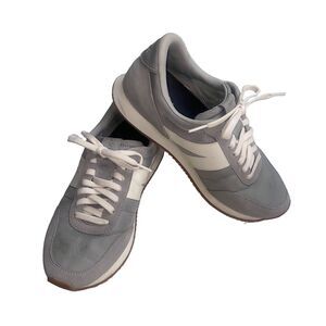 Kizik Milan Shoes Mens 8 Womens 9.5 Grey Hands Free Slip On Comfort Sneakers